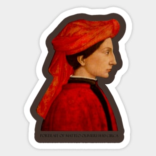 Portrait of Matteo Olivieri Sticker